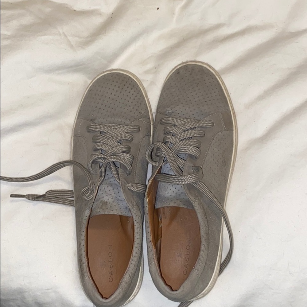 Caslon grey suede sneakers